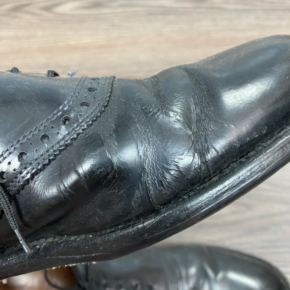 Allen Edmonds Shelton Black Saddle Oxfords 11 C - Picture 8 of 11